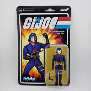 2021‎ Super7 G.I. Joe Cobra Commander, Enemy Leader Retro ReAction Figure NEW